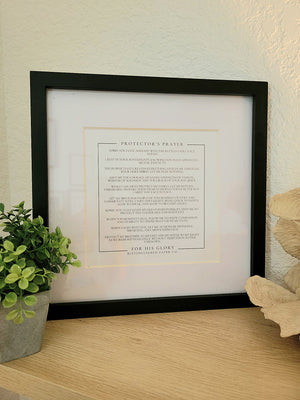 The Protector’s Prayer – Signature 8x8 Black & White Print