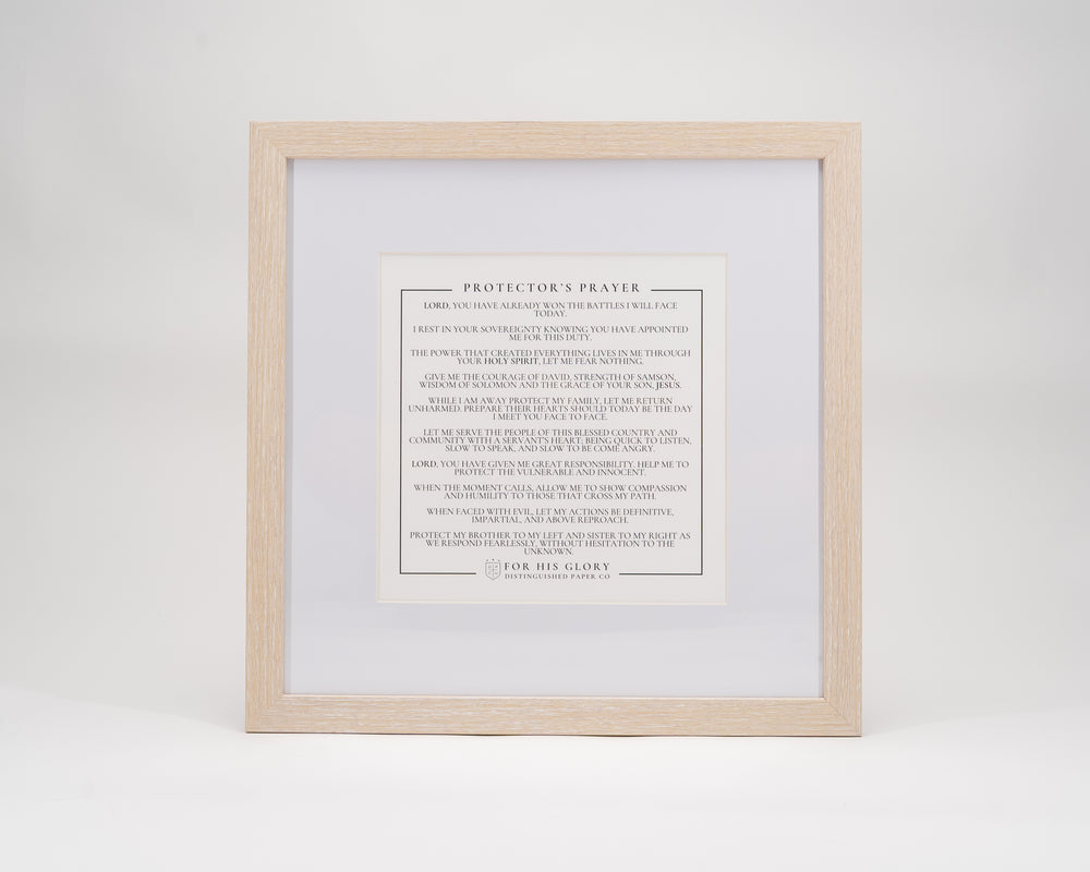 Protector’s Prayer – Signature 8x8 Black & White Print