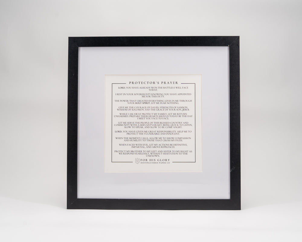 Protector’s Prayer – Signature 8x8 Black & White Print
