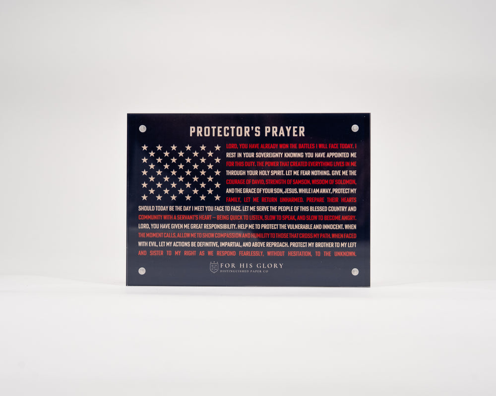 Protector’s Prayer – 7x5 American Flag Design