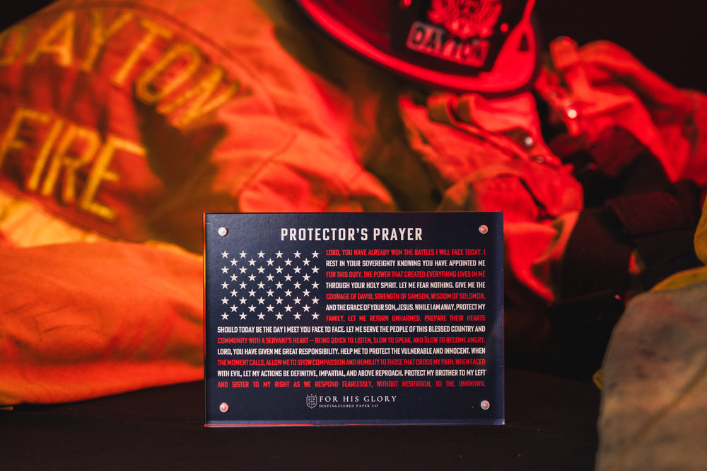 Protector’s Prayer – 7x5 American Flag Design