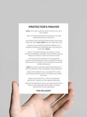 2 Free Protector's Prayer Card